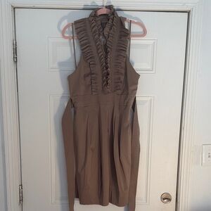 NWT BCBGMaxAzria Halter Ruffled Mini Dress
